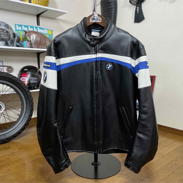 超美品☆BMW レザージャケット ブラック/XL(3XL)大きめサイズ-