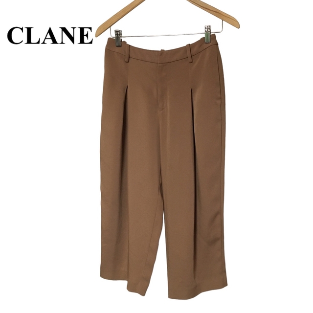 CLANE(クラネ)のクラネ　タックパンツ　ブラウン系　S レディースのパンツ(カジュアルパンツ)の商品写真