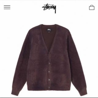 ステューシー(STUSSY)のstussy モヘアカーディガン(カーディガン)