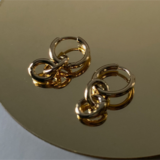 アメリヴィンテージ(Ameri VINTAGE)の2way mini chain pierce gold No.897(ピアス)