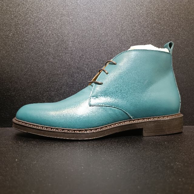 Boemos(ボエモス)のボエモス（BOEMOS） イタリア製レザーブーツ 緑 41 メンズの靴/シューズ(ブーツ)の商品写真