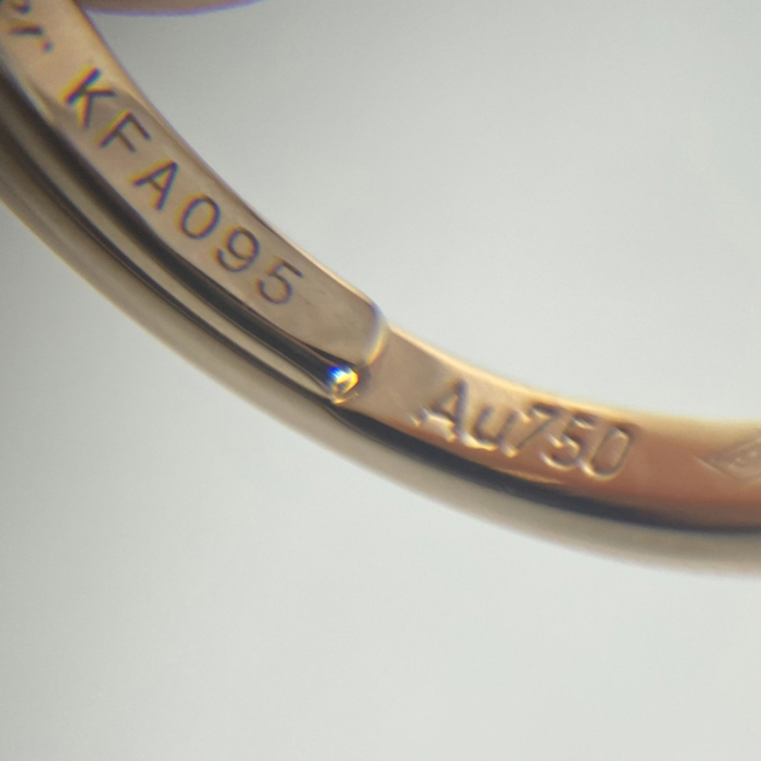 【19-14】【CARTIER】バレリーナカーブハーフエタニティ ダイヤ リング