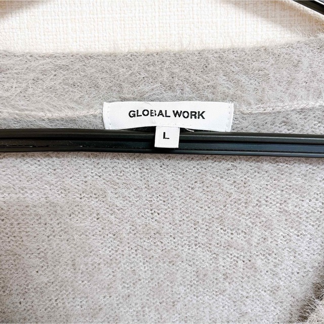 GLOBAL WORK(グローバルワーク)のGLOBAL WORK カーディガン　キレイめ　グレー レディースのトップス(カーディガン)の商品写真