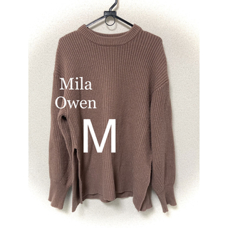 ミラオーウェン(Mila Owen)のMila Owen セーター　ニット　サイズM 冬服　ピンク　おしゃれ(ニット/セーター)
