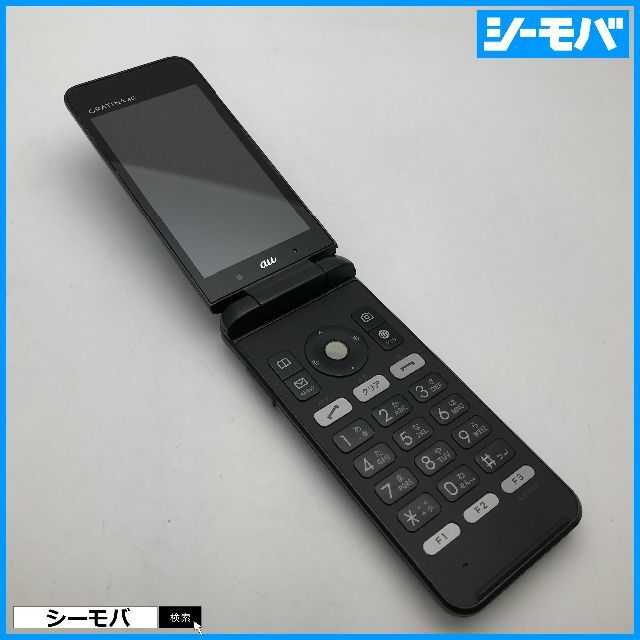 京セラ(キョウセラ)の621 GRATINA 4G KYF31 中古 auガラケー ブラック スマホ/家電/カメラのスマートフォン/携帯電話(携帯電話本体)の商品写真