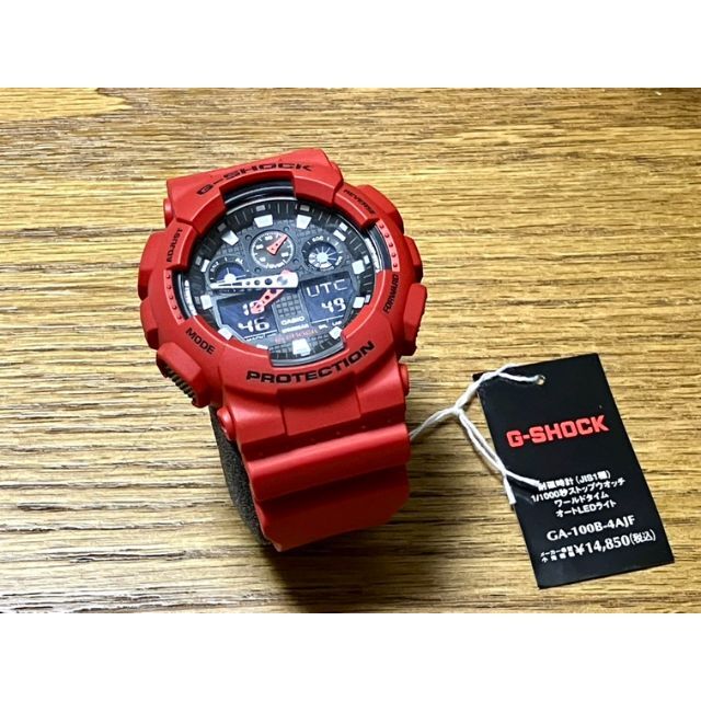 カシオ CASIO G-SHOCK 腕時計 GA-100B-4AJF ほぼ新品