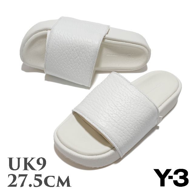 新品 Y-3 SLIDES ホワイト サンダル UK9箱保存袋タグ