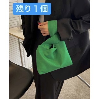【残り１個】韓国系　ミニバッグ　緑　グリーン(ハンドバッグ)