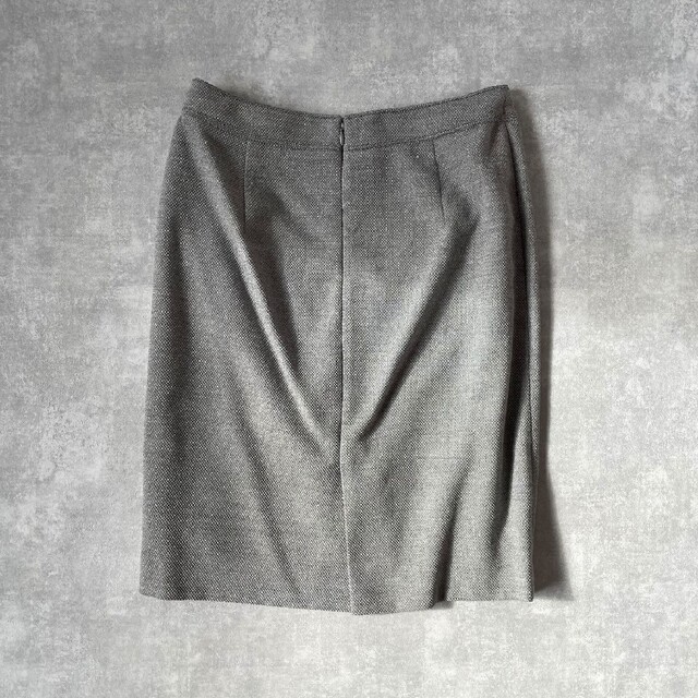 UNITED ARROWS(ユナイテッドアローズ)の2256R 日本製　スカートスーツセットアップワンボタングレー 長袖  灰色 レディースのフォーマル/ドレス(スーツ)の商品写真