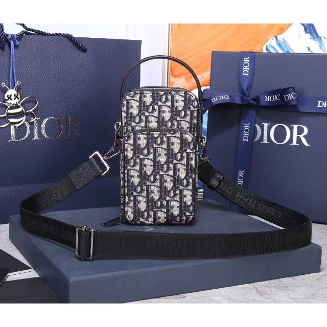 Christian Dior - Dior ショルダー マイクロポーチ オブリークミニバック ロゴ