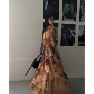 アメリヴィンテージ(Ameri VINTAGE)のameri vintage UND GYPSUM ART DRESS(ロングワンピース/マキシワンピース)