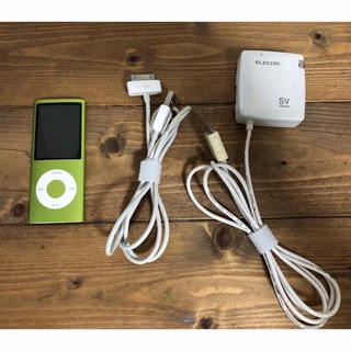 アップル(Apple)のアップル iPod nano 第4世代　8GB 本体 充電ケーブル(ポータブルプレーヤー)