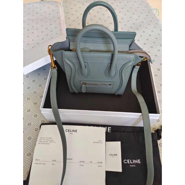 完売】 ページ 美品 - celine CELINE ラゲージ ナノ セリーヌ ...