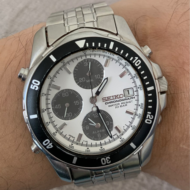 SEIKO(セイコー)のSeiko Panda Y182-6F00 chronograph メンズの時計(腕時計(アナログ))の商品写真