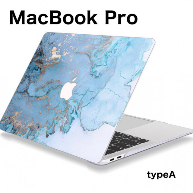 ブティック MacBook Pro 保護ケース カバー 大理石 13インチ PC ブルー