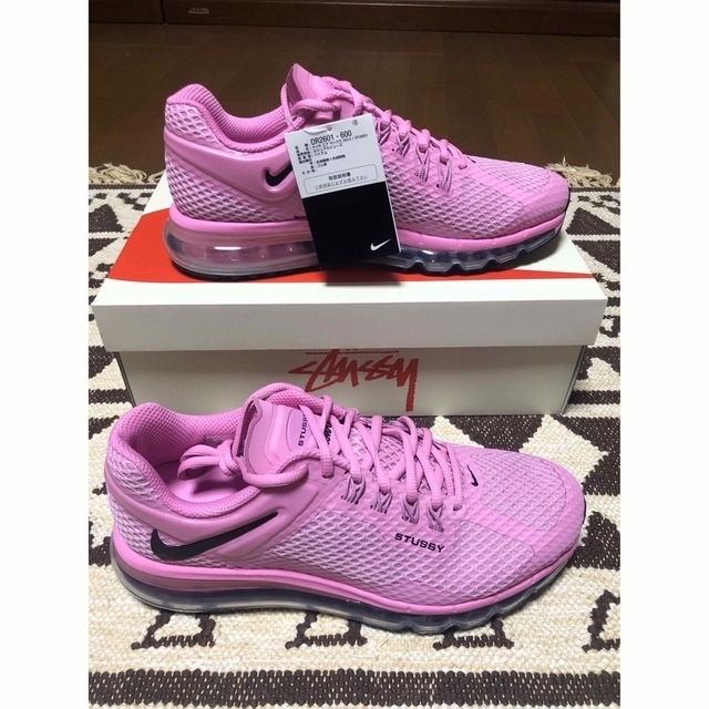 NIKE(ナイキ)の新品未使用Stussy Nike Air Max 2013 Pink 28cm メンズの靴/シューズ(スニーカー)の商品写真