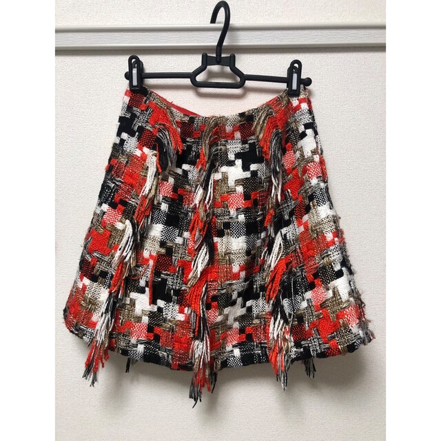 チェスティ   サンプル品　ジャガードスカート　赤 レディースのスカート(ミニスカート)の商品写真