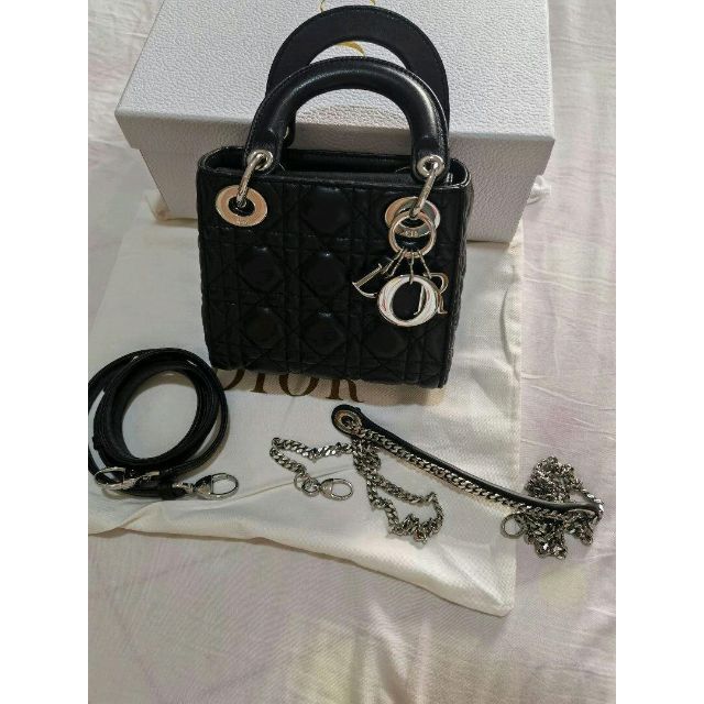 Christian Dior - 美品 LADY DIOR レディディオール ハンドバッグMINI