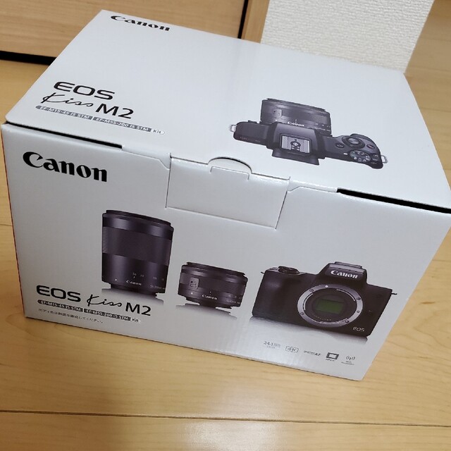 新品　EOS Kiss M2 ダブルズームキット120fps電池種類