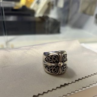 〖№385〗Chrome Hearts オーバルクロスリング19号 ◎美品◎