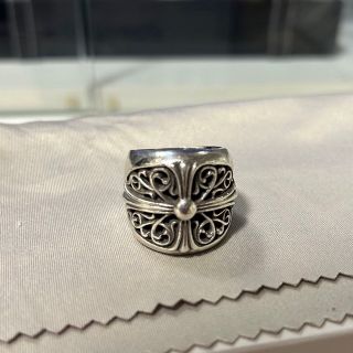 〖№385〗Chrome Hearts オーバルクロスリング19号 ◎美品◎