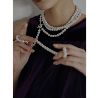 メンズAmeri UND 2WAY LONG PEARL NECKLACE 新品