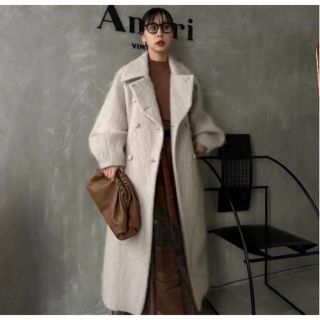 アメリヴィンテージ(Ameri VINTAGE)のDEFORMATION COLLAR SHAGGY COAT (ロングコート)