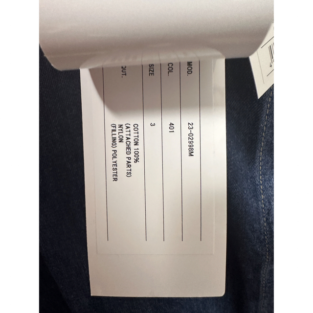 sacai - 新品 Sacai 23ss デニムコート サイズ3の通販 by gs sacai - 新品 Sacai 23ss デニムコート サイズ3の通販 by gs