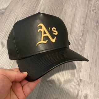 ニューエラ(NEW ERA)のNewera 9forty オークランドアスレチックス レザースナップバック(キャップ)