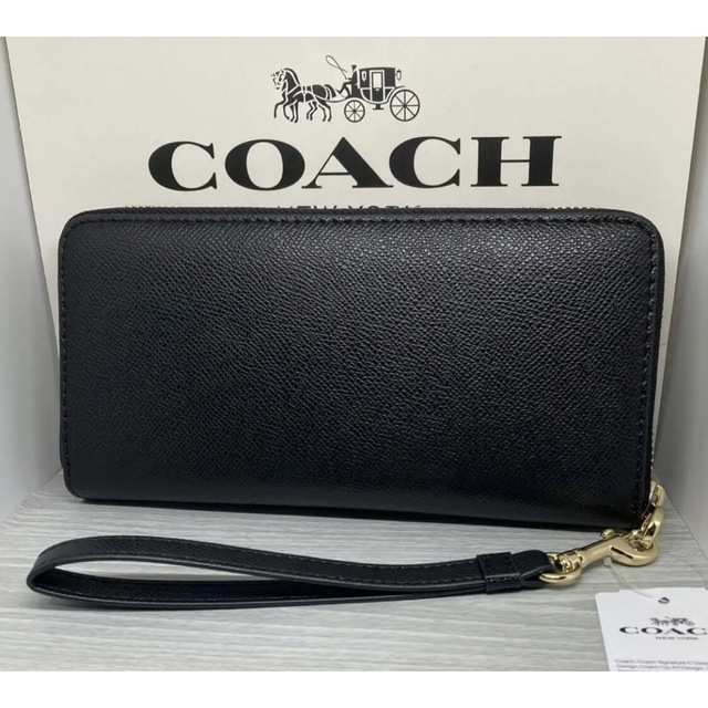 COACH(コーチ)の専用です！コーチ　長財布　ブラック メンズのファッション小物(長財布)の商品写真