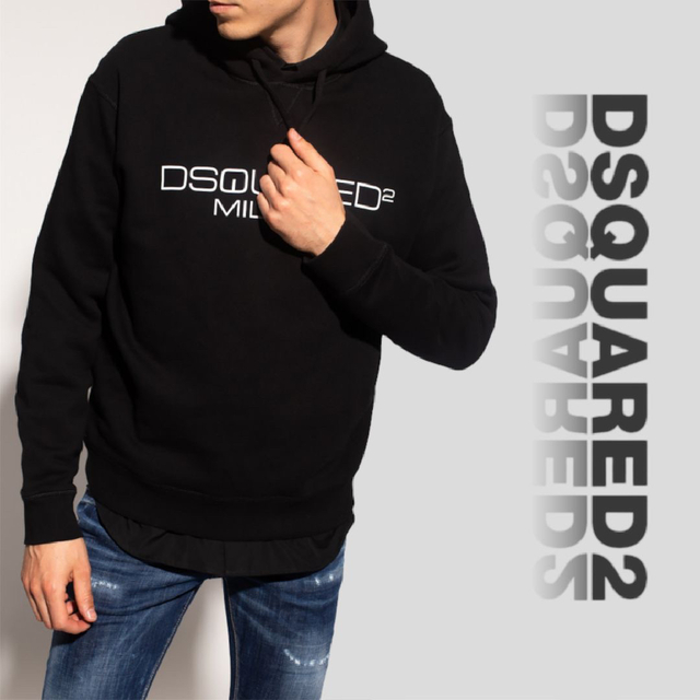 新品 DSQUARED2 MILANO HOODIE スウェット パーカー L | www.jarussi