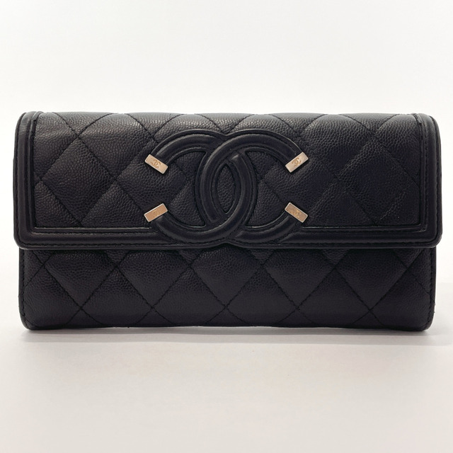 新版 CHANEL - シャネル 長財布 マトラッセ CCフィリグリー A84448