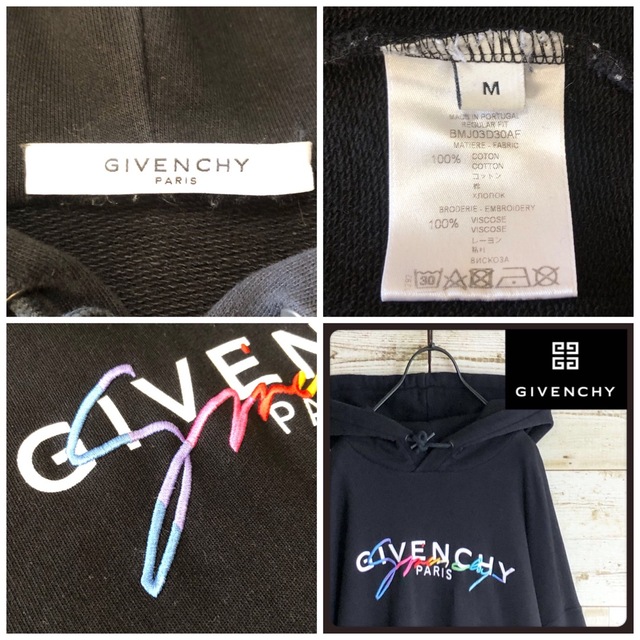 GIVENCY ジバンシー レインボー 立体刺繍 ロゴ入り