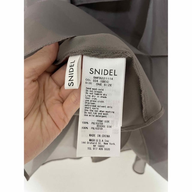 SNIDEL(スナイデル)のsnidel オーガンジーシースルーブラウス レディースのトップス(シャツ/ブラウス(長袖/七分))の商品写真