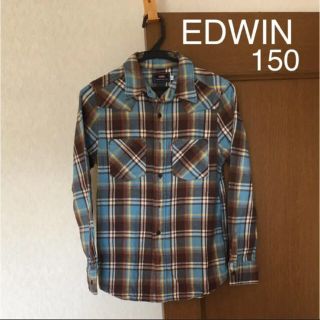 エドウィン(EDWIN)の★美品★EDWIN 150cm チェックシャツ(ブラウス)