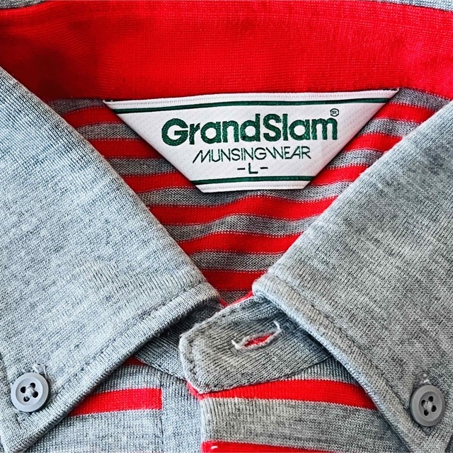 Munsingwear(マンシングウェア)のGRAND SLAM by MUNSINGWEAR マンシングウェア　ボーダー メンズのトップス(ポロシャツ)の商品写真