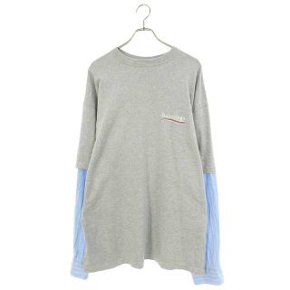 バレンシアガ(Balenciaga)のバレンシアガ 21SS 671401 TKVJ1 レイヤード長袖カットソー メンズ XXS(Tシャツ/カットソー(七分/長袖))