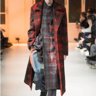 ブランド 新品 極美品 95AW⭐️ヨウジヤマモト スリット チェスター
