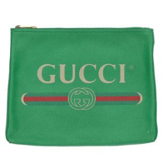 グッチ(Gucci)のグッチ 500981 493075 オールドロゴレザークラッチバッグ メンズ(ビジネスバッグ)