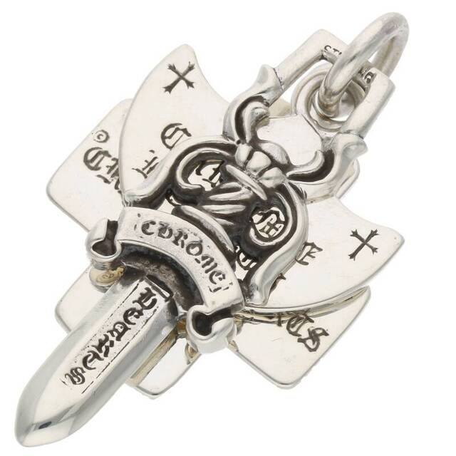 人気の Chrome Hearts メンズ シルバーネックレストップ OLD/スリートリンケッツ 3TRINKETS クロムハーツ ネックレス 