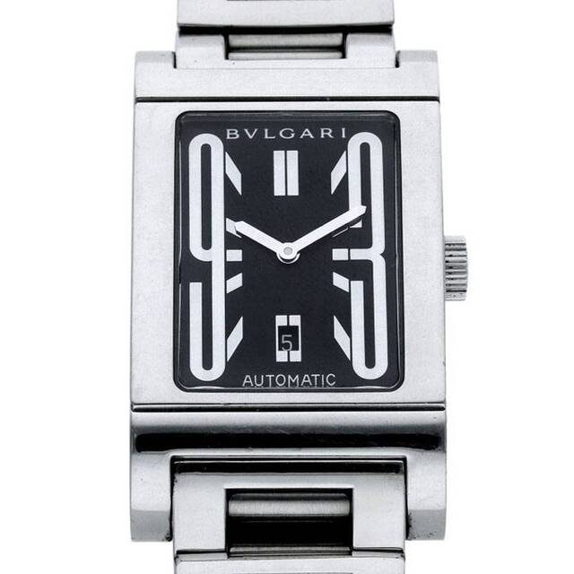 BVLGARI ブルガリ レッタンゴロ RT45S ブラック 自動巻き メンズ