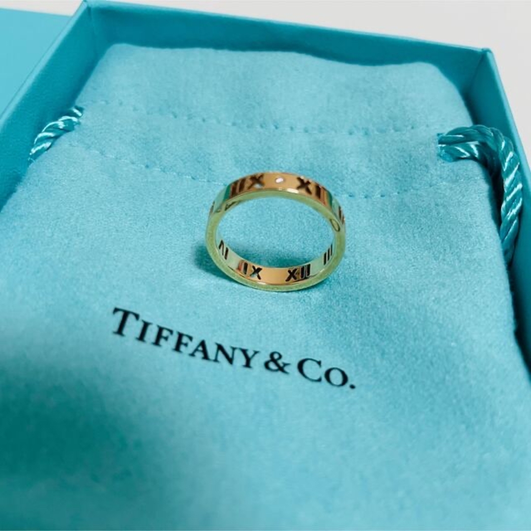 Tiffany & Co.(ティファニー)のティファニー　アトラス　リング　ローズゴールド　ピンクゴールド　8号　ダイヤ４P レディースのアクセサリー(リング(指輪))の商品写真