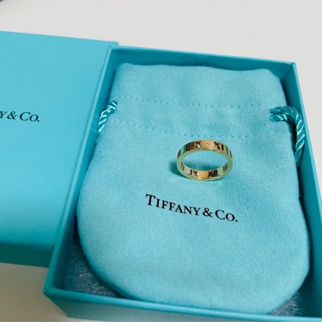 Tiffany & Co.(ティファニー)のティファニー　アトラス　リング　ローズゴールド　ピンクゴールド　8号　ダイヤ４P レディースのアクセサリー(リング(指輪))の商品写真