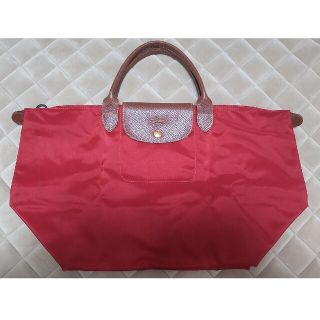 ロンシャン(LONGCHAMP)のLONGCHAMP トートバッグ　Mサイズ【赤】(トートバッグ)