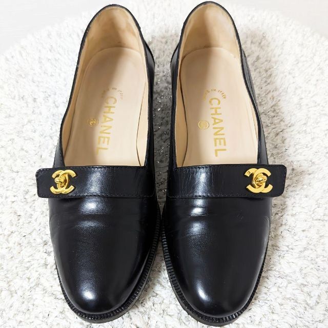 保障できる ピカピカ新品仕上⭐ビンテージシャネルCHANEL ターンロック