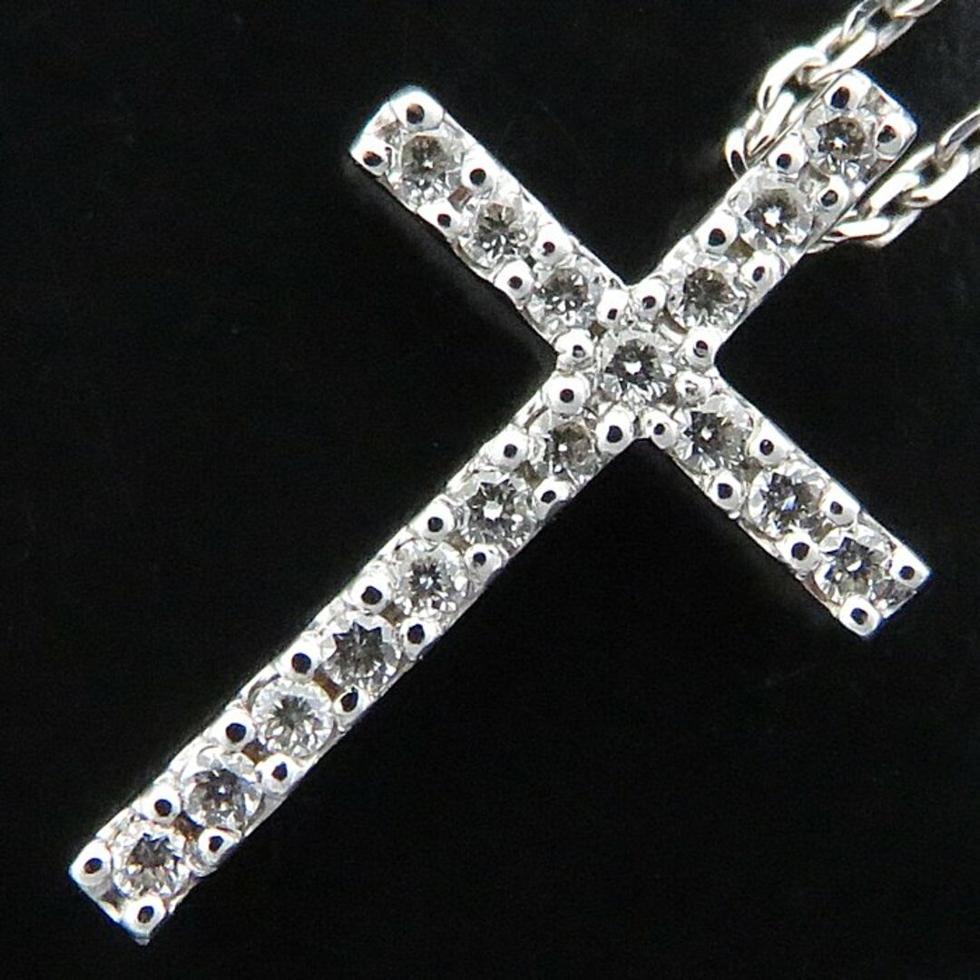 スタージュエリー STAR JEWELRY クロス ネックレス ダイヤモンド0.05ct