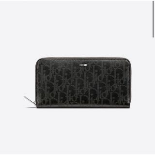 クリスチャンディオール(Christian Dior)の新品 Dior ディオール ロングジップウォレット ブラック オブリーク(長財布)