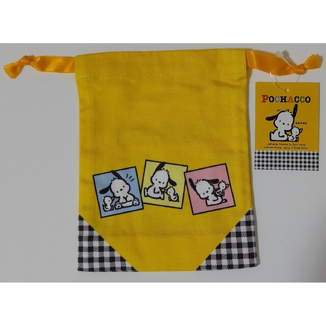 サンリオ(サンリオ)のポチャッコ ミニ巾着 エンタメ/ホビーのおもちゃ/ぬいぐるみ(キャラクターグッズ)の商品写真