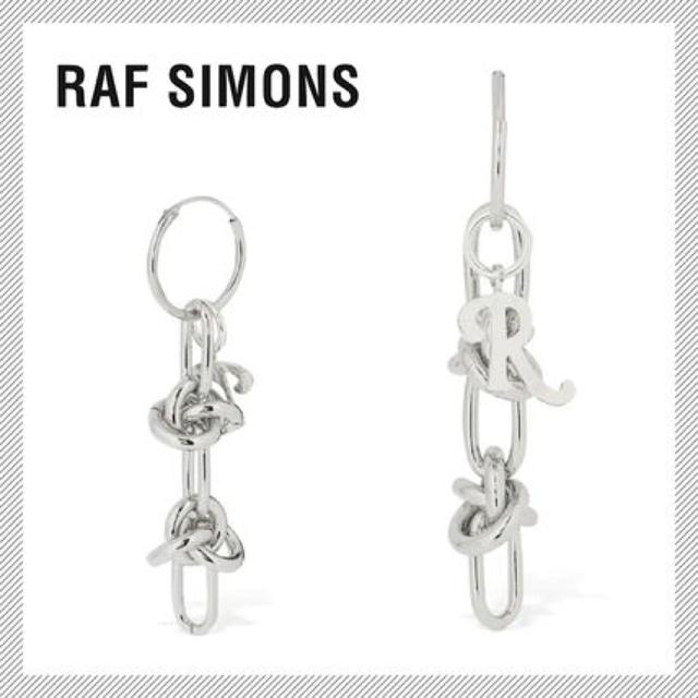 エンブレムロゴ RAF SIMONS double knot earring | www.capepress.com.br