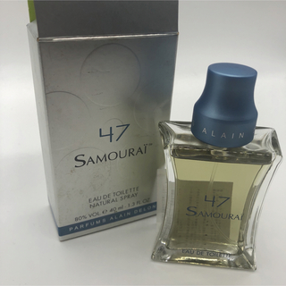 サムライ(SAMOURAI)の新品未使用47サムライのアランドロンです。箱付き。(香水(男性用))
